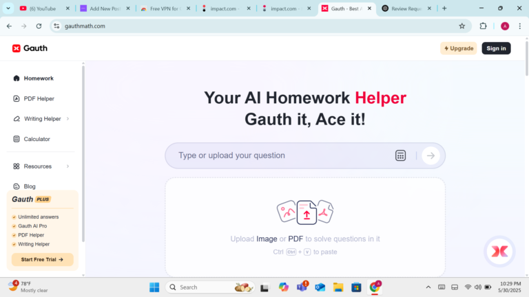 Evaluating Gauth AI: A Hybrid Approach to Homework Support
